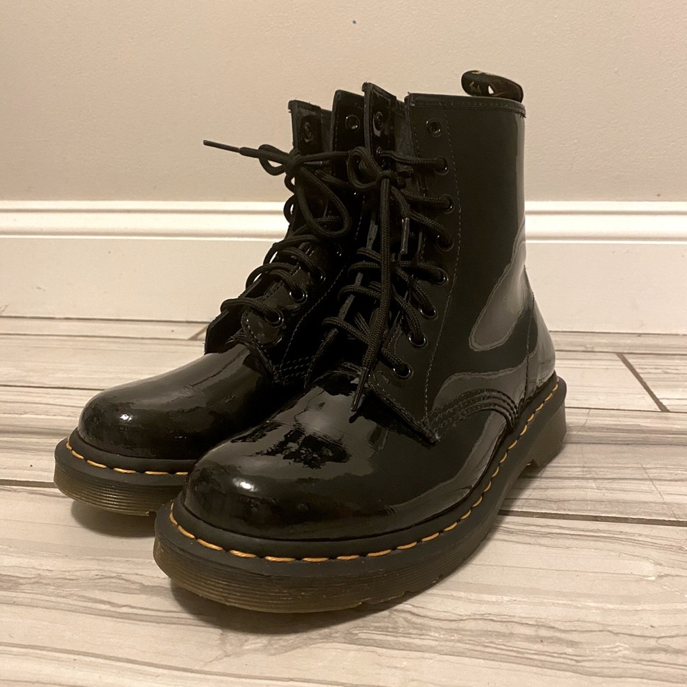 Dr martens patent leather boot